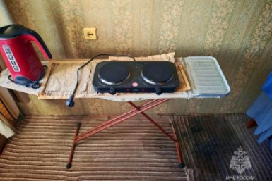 Опасный эксперимент с электроплитой чуть не привел к серьезному пожару ГУ МЧС России по Амурской области